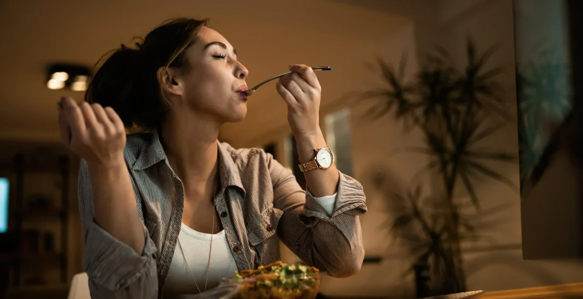 below-view-of-woman-with-eyes-closed-enjoying-in-a_11zon